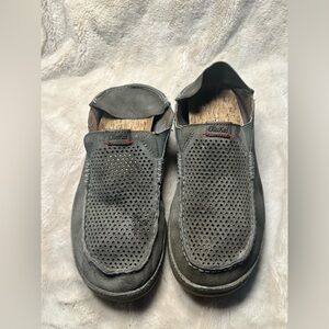 Olukai Slip On Mens 10.5 Moloa Kohana Suede Perforated Shoes